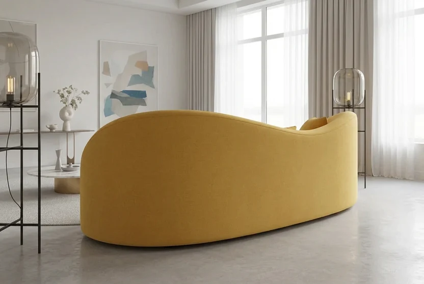 Crescent Curved Sofa