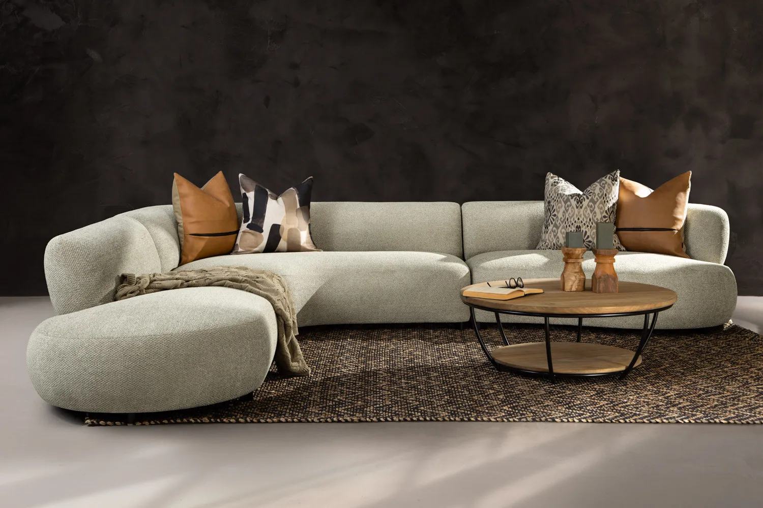 Lunessence L-Shape Couch - Serenity Sand