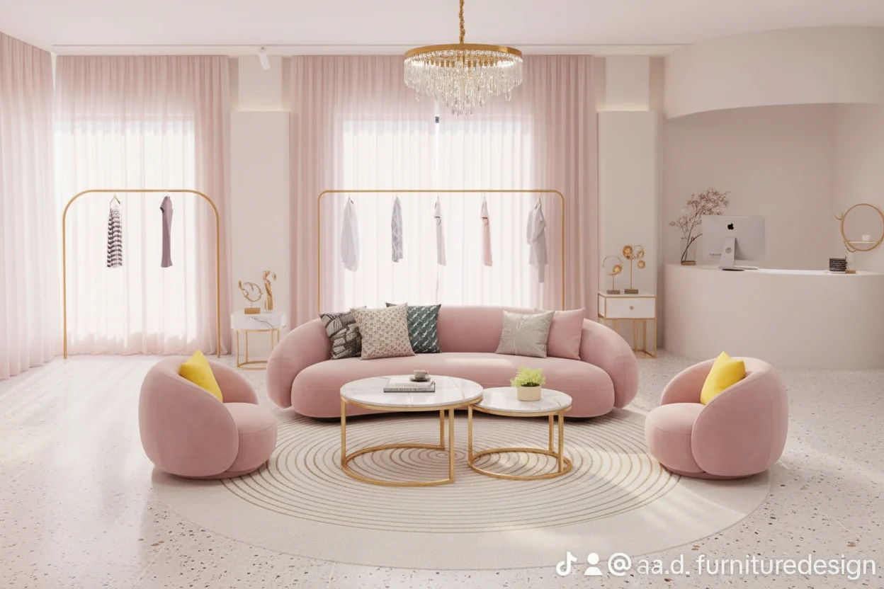 Luxe Curved Sofa Set