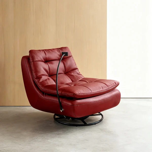 Modern Italian-style Single Swivel Sofa Chair 360⁰