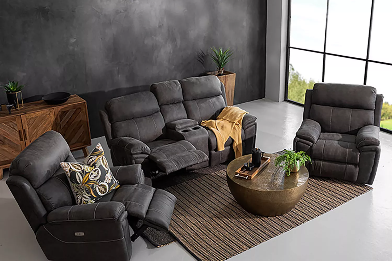 Ossian Cinema Recliner Set - Fossil