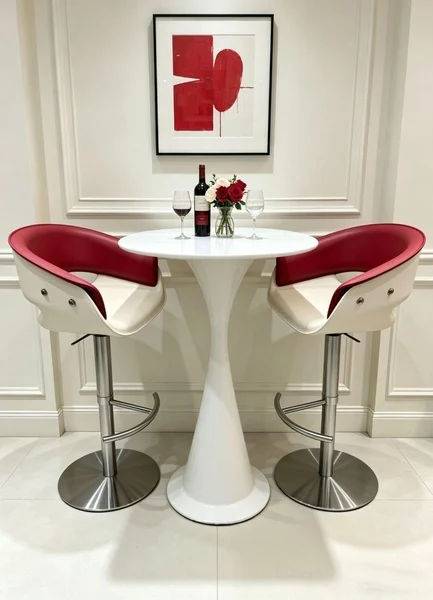 Rotatable Elevating High Foot Bar Chair - Set of 2